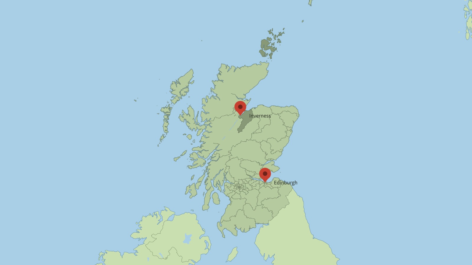 UK constituency boundaries drawn as one image over a map