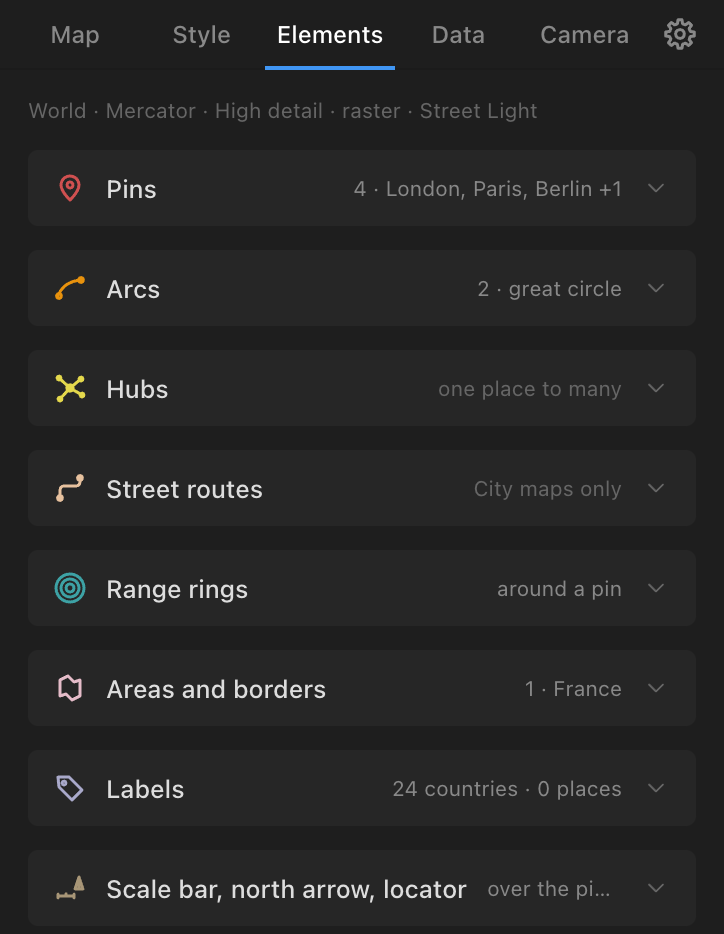 The Elements tab